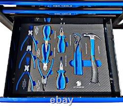 12 Drawer XXL Tool Chest Trolley With 6 Drawers Full Of Tools Plus Wood Top