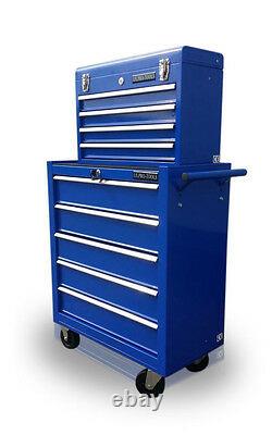 131 Us Pro Tools Blue Affordable Tool Chest Rollcab Steel Box Roller Cabinet