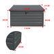 200/350/600l Storage Cabinet Garden Lockable Chest Box Tool Shed Patio Container
