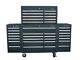 24 Us Pro Tools Black Tool Chest Box Snap Up 2 Side Cabinet 75 Finance Option