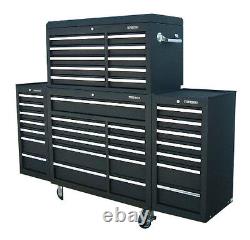 24 US PRO Tools Black Tool Chest Box Snap Up 2 side cabinet 75 finance option