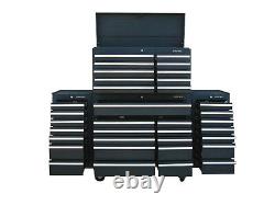 24 US PRO Tools Black Tool Chest Box Snap Up 2 side cabinet 75 finance option