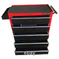 376 Us Pro Red Black Tools Affordable Chest Tool Box Roller Cabinet 5 Drawers