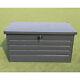 400l Large Metal Steel Storage Chest Container Box Garden Bench Tools Box Trunk