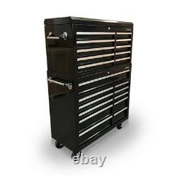 421 US PRO Tools Black Steel Chest Box Snap cabinet tool box FINANCE AVAILABLE