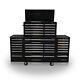 422 Us Pro Tools Black Tool Chest Box Snap Up 2 Side Cabinet 75 Finance Option