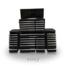 422 US PRO Tools Black Tool Chest Box Snap Up 2 side cabinet 75 finance option