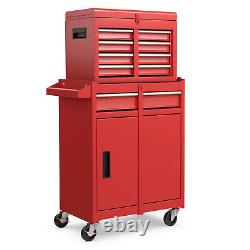 5-Drawer Rolling Tool Chest Organizer High Capacity Tool Storage Cabinet Box
