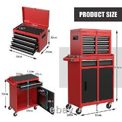 5-Drawer Rolling Tool Chest Organizer High Capacity Tool Storage Cabinet Box