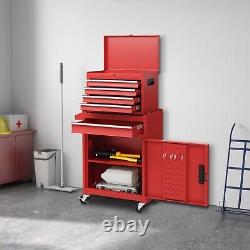 5-Drawer Rolling Tool Chest Tool Storage Cabinet with Lockable Wheels