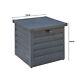 600l Large Steel Garden Storage Waterproof Chest Utility Cushion Box Shed Tools
