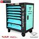 7/6 Toolbox With Tools Steel Workshop Storage Chest Carrier Tool Trolley Cabinet