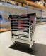 7 Drawer Trolley Cabinet With Tools Steel Workshop Storage Chest Carrier Toolbox