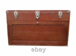 90 US Pro Tools Wooden Top Tool Box Tool Chest Wood Cabinet Engineer Machinists