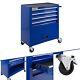 Arebos Roller Tool Cabinet Storage 4 Drawers Toolbox Tool Chest, Trolley