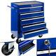 Arebos Roller Tool Cabinet Storage 5 Drawers Toolbox Tool Chest, Trolley Blue