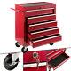 Arebos Roller Tool Cabinet Storage 5 Drawers Toolbox Tool Chest, Trolley Red