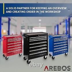 AREBOS Roller Tool Cabinet Storage 7 Drawers Toolbox Tool Chest, Trolley