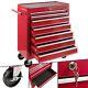 Arebos Roller Tool Cabinet Storage 7 Drawers Toolbox Tool Chest, Trolley Red