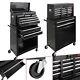 Arebos Roller Tool Cabinet Storage 9 Drawers Toolbox Tool Chest, Trolley Black