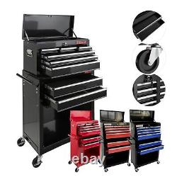 AREBOS Roller Tool Cabinet Storage 9 Drawers Toolbox Tool Chest, Trolley Black