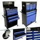 Arebos Roller Tool Cabinet Storage 9 Drawers Toolbox Tool Chest, Trolley Blue