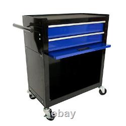 AREBOS Roller Tool Cabinet Storage 9 Drawers Toolbox Tool Chest, Trolley Blue