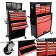 Arebos Roller Tool Cabinet Storage 9 Drawers Toolbox Tool Chest, Trolley Red