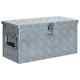 Aluminium Storage Box Silver Lockable Trailer Box Tool Box Organizer Chest