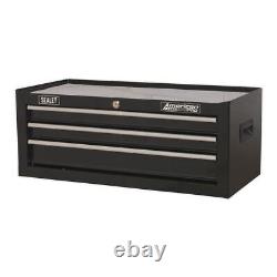 American PRO Mid-Box Tool Chest 3 Drawer Black