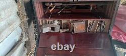Antique carpenters tool chest pine and mahogany with tools
