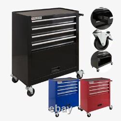 Arebos Black Tools Affordable Steel Chest Tool Box Roller Cabinet 7 Drawers