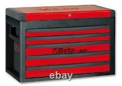 Beta RSC23 5 Drawer Portable Tool Chests Top Box Orange, Red & Grey