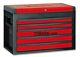 Beta Rsc23 5 Drawer Portable Tool Chests Top Box Orange, Red & Grey