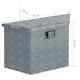 Box Tool Aluminium Trunk Chest Organiser Transport Boxes Storage Trailer Silver
