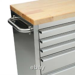 CRYTEC POWER 55 inch Stainless Steel 55 Inch Tool Chest with 10 Drawers