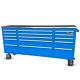 Crytec Pro Cab 72in Blue Stainless Steel Drawer Work Tool Box Chest Cabinet Sale