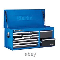 Clarke Tool Chest Blue Extra Large Hd Plus 14 Drawer Cbb224blc 7638076