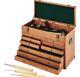 Clarke Wooden Machinist 9 Draw Felt Lined Tool Chest Brand New Boxed