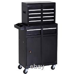 DURHAND 2 in 1 Metal Tool Cabinet Storage Box Cabinet 5 Drawers, Refurbished