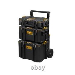 DeWalt Tool Toughsystem 2 Storage Tower 3 Pieces With Wheels Extendable Handle