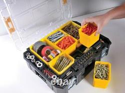 Dewalt DWST83411-1 TStak 2.0 Tower Rolling Mobile Tool Storage Boxes + Tote Tray