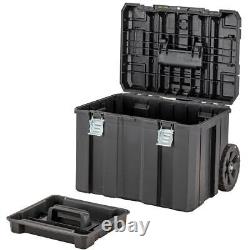 Dewalt TStak 2.0 3 PC Tower Tool Storage Boxes Shallow + Deep Box + Trolley Tote