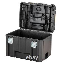 Dewalt TStak 2.0 3 PC Tower Tool Storage Boxes Shallow + Deep Box + Trolley Tote