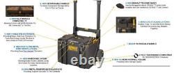 Dewalt Toughsystem 2 DS450 Rolling Mobile Tool Storage Box Trolley DS400 + DS166