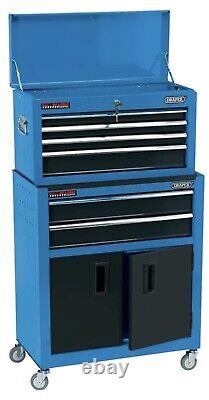 Draper Combined Roller Cabinet and Tool Chest, 6 Drawer, 24, Blue 19563 RHS