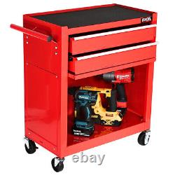 Excel Roller Tool Chest Cabinet 8 Drawers Storage Toolbox Cabinet Mechanics Red