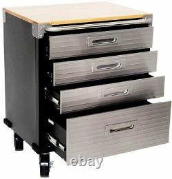 Garage 4 Drawer Roller Cabinet Seville Chest Tool Box Toolbox Storage Furniture