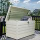 Garden Storage Box Container Tool Cushion Utility Chest Shed Lockable Outdoor