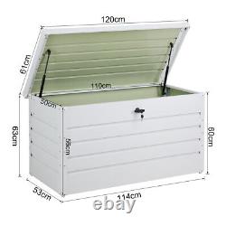 Garden Storage Box Container Tool Cushion Utility Chest Shed Lockable Outdoor